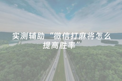实测辅助“微信打麻将怎么提高胜率”（详细透视教程）-哔哩哔哩