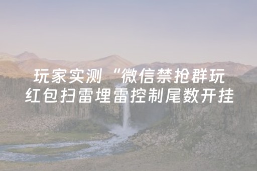 玩家实测“微信禁抢群玩红包扫雷埋雷控制尾数开挂辅助”（详细透视教程）-哔哩哔哩