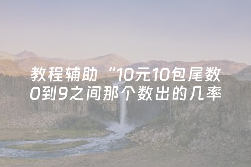 教程辅助“10元10包尾数0到9之间那个数出的几率最大”（详细透视教程）-哔哩哔哩