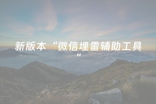 新版本“微信埋雷辅助工具”（详细透视教程）-哔哩哔哩