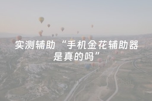实测辅助“手机金花辅助器是真的吗”（详细透视教程）-哔哩哔哩