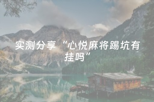 实测分享“心悦麻将踢坑有挂吗”（详细透视教程）-哔哩哔哩