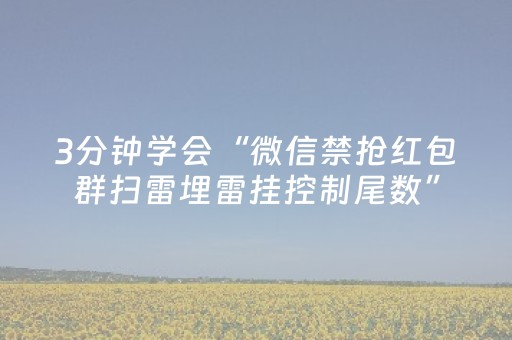 3分钟学会“微信禁抢红包群扫雷埋雷挂控制尾数”（详细透视教程）-哔哩哔哩