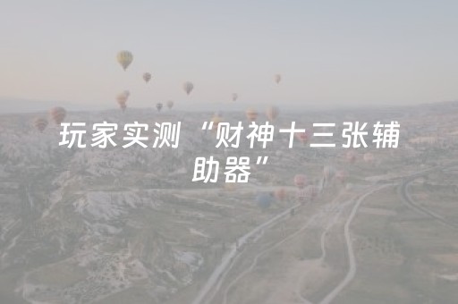 玩家实测“财神十三张辅助器”（详细透视教程）-哔哩哔哩