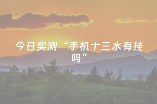今日实测“手机十三水有挂吗”（详细辅助教程）-哔哩哔哩