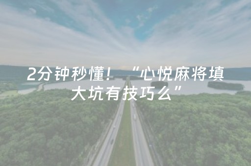 2分钟秒懂！“心悦麻将填大坑有技巧么”（详细透视教程）-哔哩哔哩