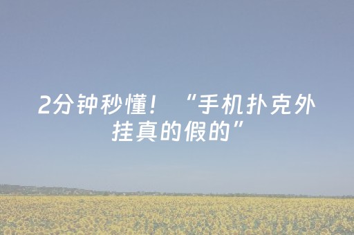 2分钟秒懂！“手机扑克外挂真的假的”（详细辅助教程）-哔哩哔哩