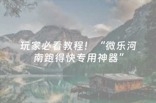 玩家必看教程！“微乐河南跑得快专用神器”（详细辅助教程）-哔哩哔哩