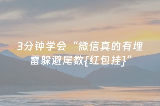 3分钟学会“微信真的有埋雷躲避尾数{红包挂}”（详细透视教程）-哔哩哔哩