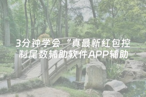 3分钟学会“真最新红包控制尾数辅助软件APP辅助挂”（详细透视教程）-哔哩哔哩