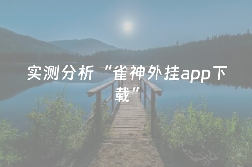 实测分析“雀神外挂app下载”（详细辅助教程）-哔哩哔哩