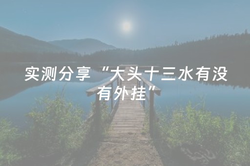 实测分享“大头十三水有没有外挂”（详细开挂教程）-哔哩哔哩