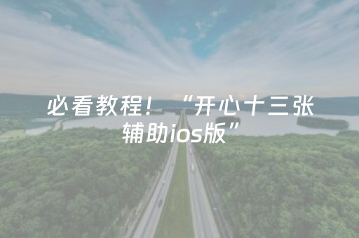 必看教程！“开心十三张辅助ios版”（详细开挂教程）-哔哩哔哩