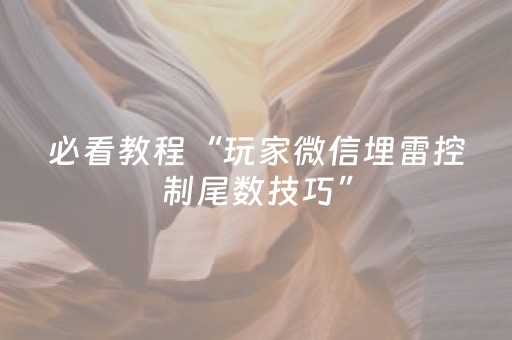 必看教程“玩家微信埋雷控制尾数技巧”（详细透视教程）-哔哩哔哩