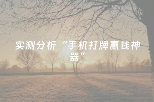 实测分析“手机打牌赢钱神器”（详细开挂教程）-哔哩哔哩
