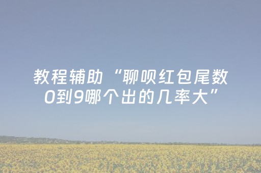 教程辅助“聊呗红包尾数0到9哪个出的几率大”（详细透视教程）-哔哩哔哩