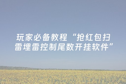 玩家必备教程“抢红包扫雷埋雷控制尾数开挂软件”（详细透视教程）-哔哩哔哩