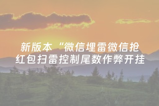 新版本“微信埋雷微信抢红包扫雷控制尾数作弊开挂软件”（详细透视教程）-哔哩哔哩