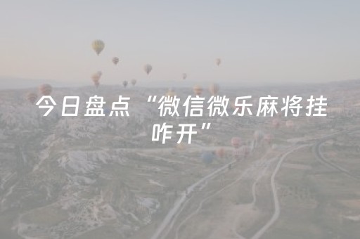 今日盘点“微信微乐麻将挂咋开”（详细透视教程）-哔哩哔哩