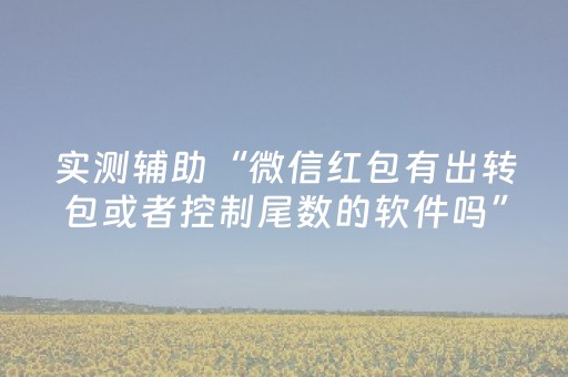 实测辅助“微信红包有出转包或者控制尾数的软件吗”（详细透视教程）-哔哩哔哩