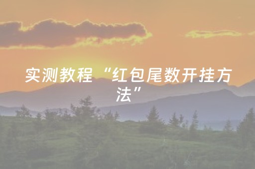 实测教程“红包尾数开挂方法”（详细透视教程）-哔哩哔哩