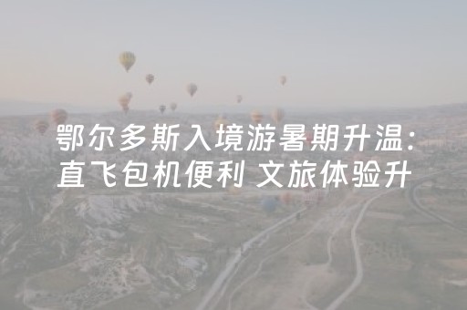 鄂尔多斯入境游暑期升温：直飞包机便利 文旅体验升级