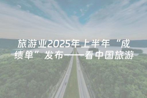 旅游业2025年上半年“成绩单”发布——看中国旅游的创新与突破