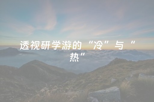 透视研学游的“冷”与“热”