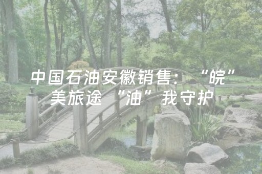 中国石油安徽销售：“皖”美旅途 “油”我守护