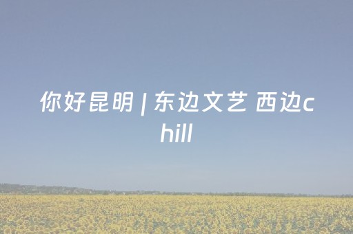 你好昆明 | 东边文艺 西边chill