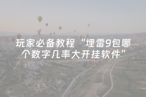 玩家必备教程“埋雷9包哪个数字几率大开挂软件”（详细透视教程）-哔哩哔哩