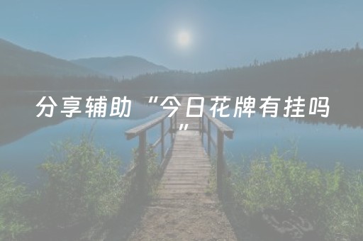 分享辅助“今日花牌有挂吗”（详细透视教程）-哔哩哔哩