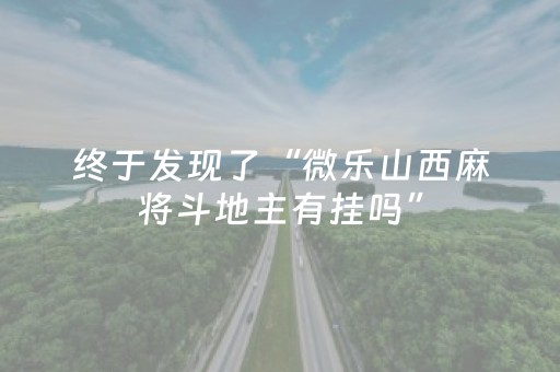 终于发现了“微乐山西麻将斗地主有挂吗”（详细透视教程）-哔哩哔哩