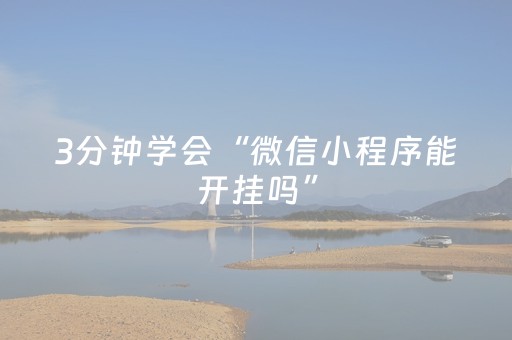 3分钟学会“微信小程序能开挂吗”（详细透视教程）-哔哩哔哩