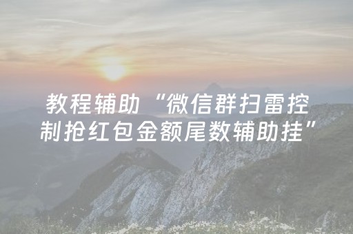 教程辅助“微信群扫雷控制抢红包金额尾数辅助挂”（详细透视教程）-哔哩哔哩