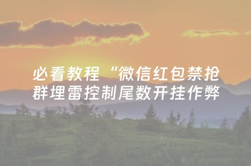 必看教程“微信红包禁抢群埋雷控制尾数开挂作弊方法”（详细透视教程）-哔哩哔哩
