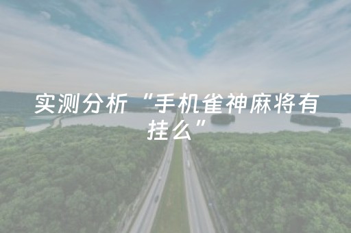 实测分析“手机雀神麻将有挂么”（详细透视教程）-哔哩哔哩