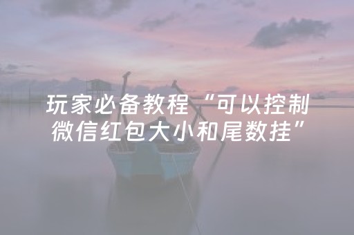 玩家必备教程“可以控制微信红包大小和尾数挂”（详细透视教程）-哔哩哔哩