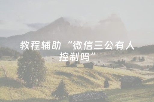 教程辅助“微信三公有人控制吗”（详细透视教程）-哔哩哔哩