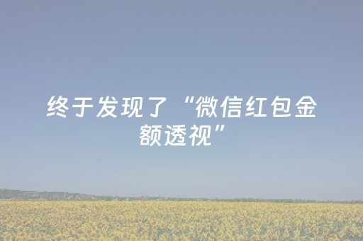 终于发现了“微信红包金额透视”（详细透视教程）-哔哩哔哩