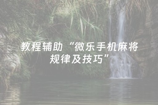 玩家必看科普“雀神广东麻将插件骗局最新曝光”（插件可信吗)