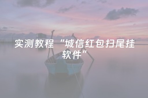实测教程“城信红包扫尾挂软件”（详细透视教程）-哔哩哔哩