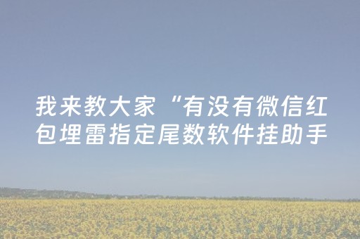 我来教大家“有没有微信红包埋雷指定尾数软件挂助手”（详细透视教程）-哔哩哔哩