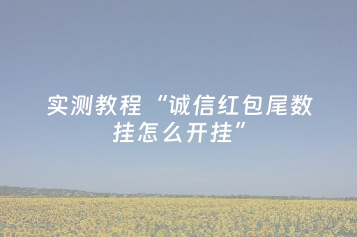 实测教程“诚信红包尾数挂怎么开挂”（详细透视教程）-哔哩哔哩