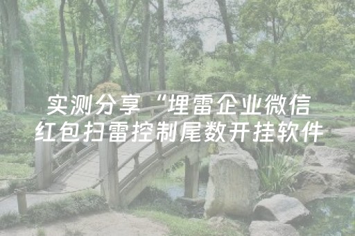 实测分享“埋雷企业微信红包扫雷控制尾数开挂软件辅助器”（详细透视教程）-哔哩哔哩