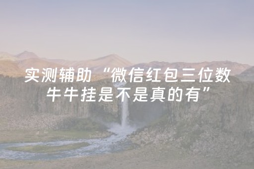 实测辅助“微信红包三位数牛牛挂是不是真的有”（详细透视教程）-哔哩哔哩