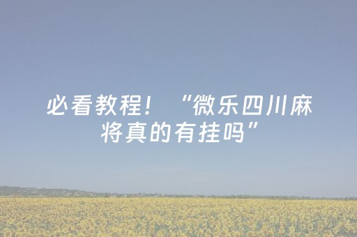 给玩家盘点十款“微信小程序安徽麻将充值会提高胜率么”（开挂辅助插件)