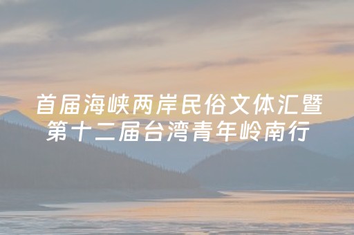首届海峡两岸民俗文体汇暨第十二届台湾青年岭南行潮汕文化寻根营汕尾百里滨海湿地骑行活动在汕尾举行