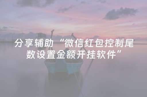 分享辅助“微信红包控制尾数设置金额开挂软件”（详细透视教程）-哔哩哔哩