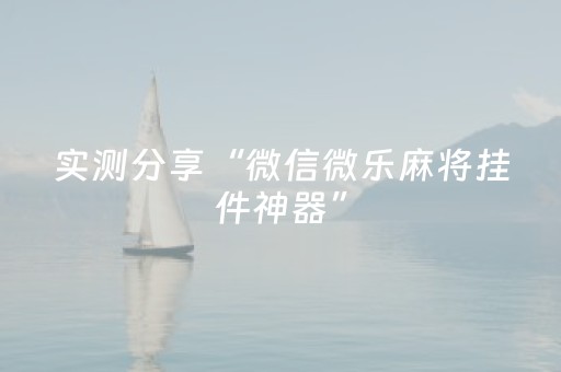 实测分享“微信微乐麻将挂件神器”（详细辅助教程）-哔哩哔哩